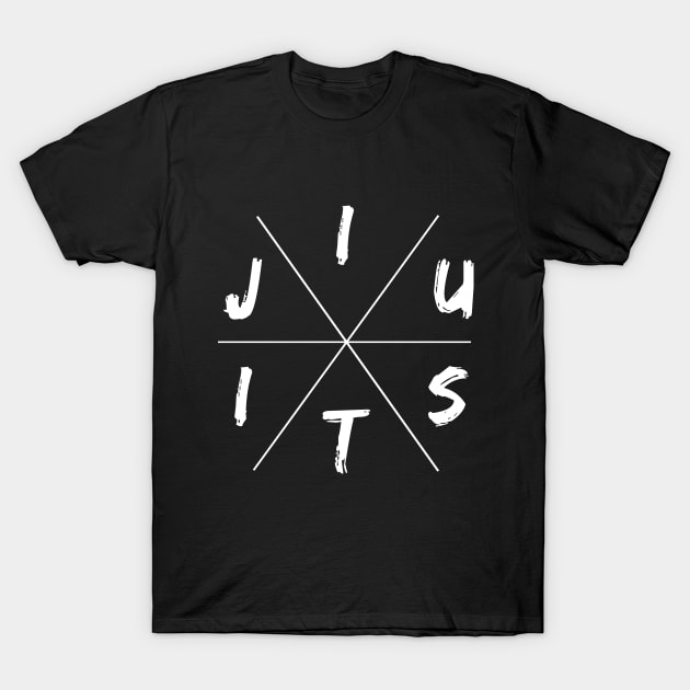 Jiu Jitsu cross bjj brazilian jiu jitsu fight gift T-Shirt by Lomitasu